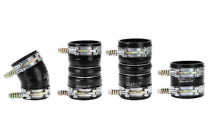 HPS Performance Ultra High Temp Aramid Reinforced Silicone Intercooler Hose Boots Kit Black 57-1538-BLK