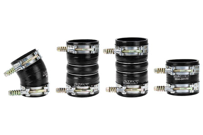 HPS Performance Ultra High Temp Aramid Reinforced Silicone Intercooler Hose Boots Kit Black 57-1538-BLK