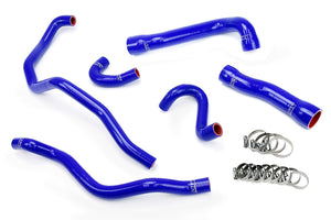 HPS Performance High Temp Reinforced Silicone Radiator and Heater Coolant Hose Kit Blue 57-1543-BLUE