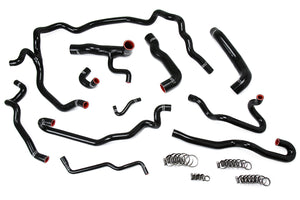 HPS Performance High Temp Reinforced Silicone Radiator and Heater Coolant Hose Kit Black 57-1552-BLK