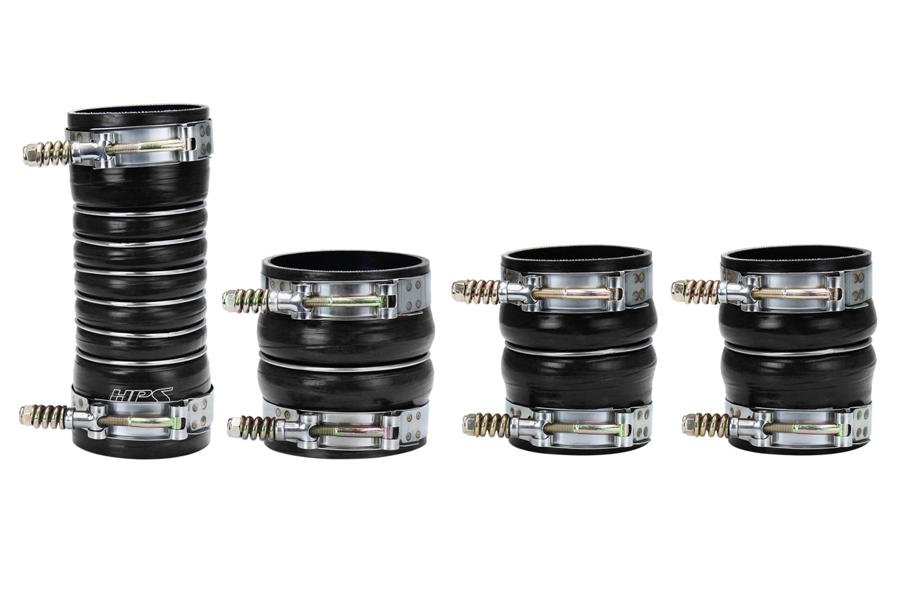 HPS Performance Ultra High Temp Aramid Reinforced Silicone Intercooler Hose Boots Kit Black 57-1569-BLK