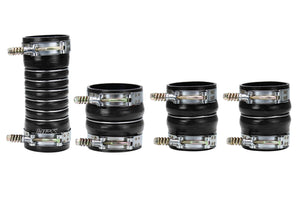 HPS Performance Ultra High Temp Aramid Reinforced Silicone Intercooler Hose Boots Kit Black 57-1569-BLK