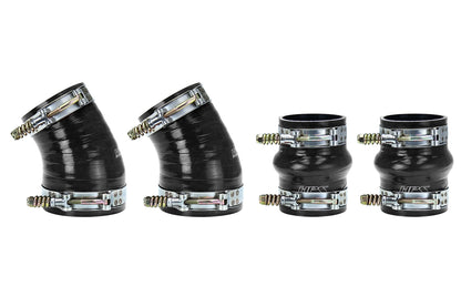 HPS Performance Ultra High Temp Aramid Reinforced Silicone Intercooler Hose Boots Kit Black 57-1576-BLK