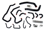 HPS Performance High Temp Reinforced Silicone Radiator and Heater Coolant Hose Kit Black 57-1581-BLK