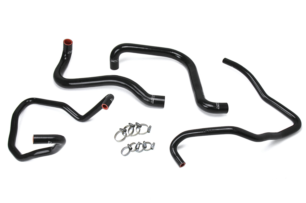 HPS Performance High Temp Reinforced Silicone Radiator and Heater Coolant Hose Kit Black 57-1589-BLK