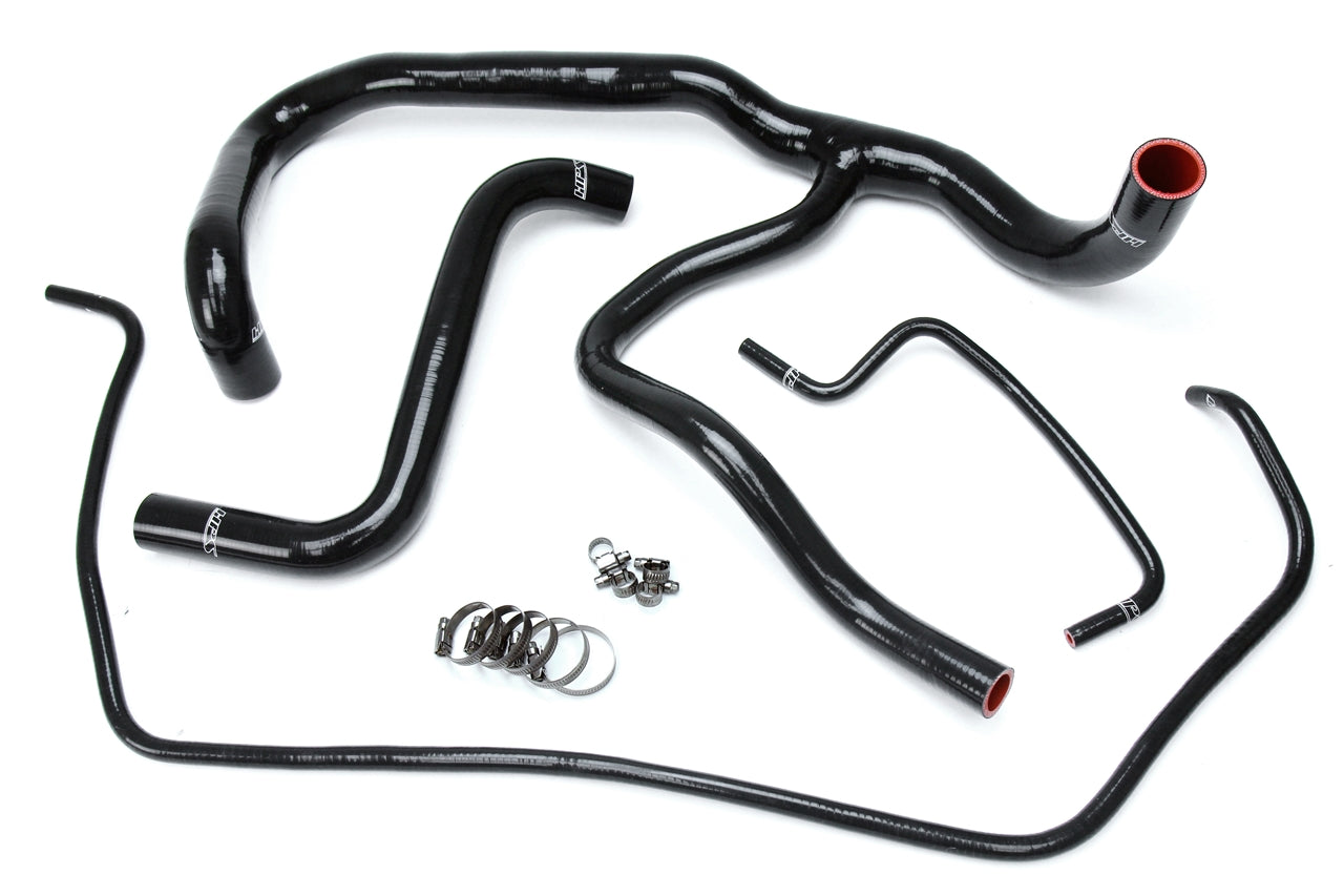 HPS Performance High Temp Reinforced Silicone Radiator Coolant Hose Kit Black 57-1594R-BLK