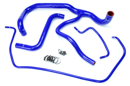 HPS Performance High Temp Reinforced Silicone Radiator Coolant Hose Kit Blue 57-1594R-BLUE