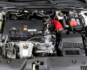 HPS Performance High Temp Reinforced Silicone Air Intake Hose Kit, Red, 57-1596-RED