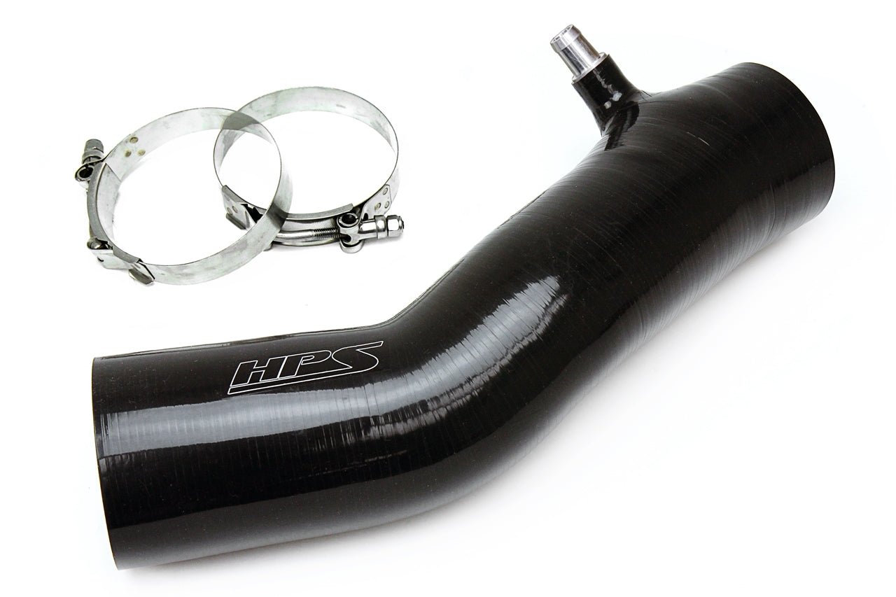 HPS Performance High Temp Reinforced Silicone Air Intake Hose Kit Black 57-1600-BLK