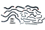 HPS Performance High Temp Reinforced Silicone Radiator and Heater Coolant Hose Kit Black 57-1607-BLK