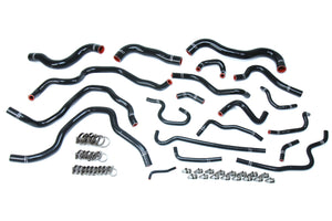 HPS Performance High Temp Reinforced Silicone Radiator and Heater Coolant Hose Kit Black 57-1607-BLK