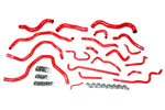 HPS Performance High Temp Reinforced Silicone Radiator and Heater Coolant Hose Kit Red 57-1607-RED