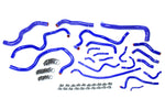 HPS Performance High Temp Reinforced Silicone Radiator and Heater Coolant Hose Kit Blue 57-1608-BLUE