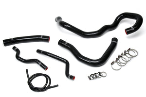 HPS Performance High Temp Reinforced Silicone Radiator and Heater Coolant Hose Kit Black 57-1609-BLK