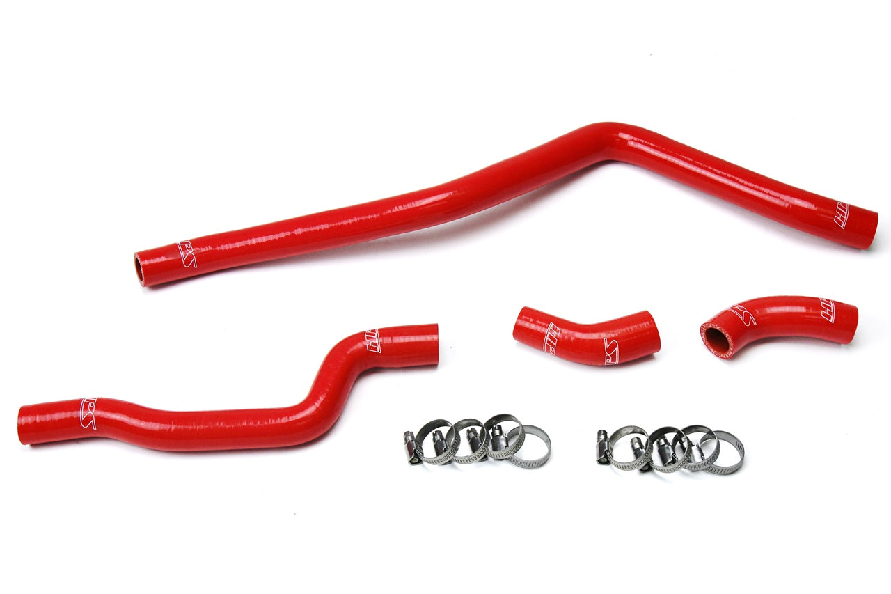HPS Performance High Temp Reinforced Silicone Radiator Coolant Hose Kit Red 57-1615-RED