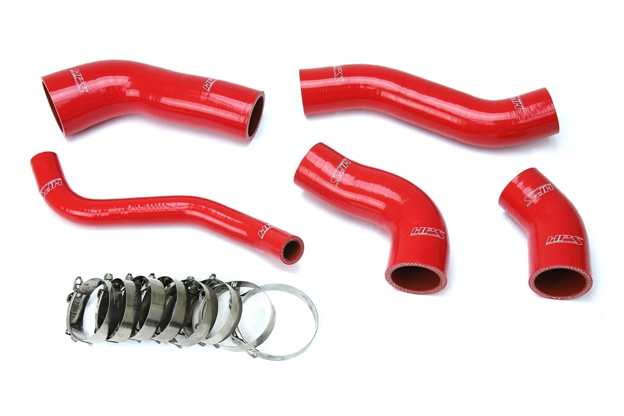 HPS Performance High Temp Reinforced Silicone Intercooler Hose Boots Kit Red 57-1629-RED