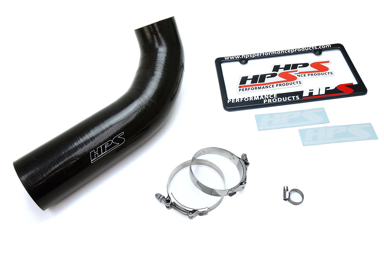 HPS Performance High Temp Reinforced Silicone Air Intake Hose Kit Black 57-1639-BLK