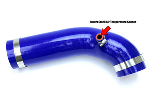 HPS Performance High Temp Reinforced Silicone Air Intake Hose Kit, Blue, 57-1639-BLUE