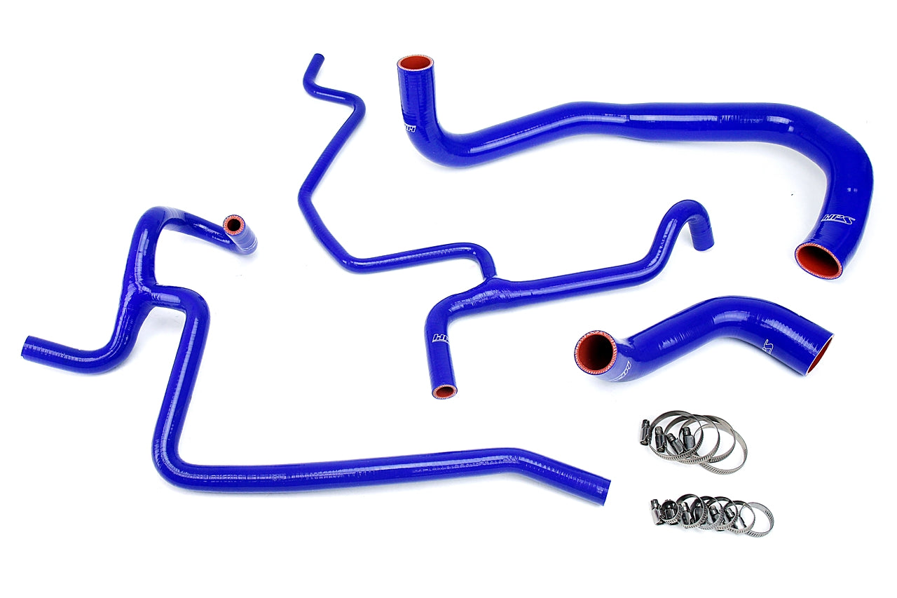 HPS Performance High Temp Reinforced Silicone Radiator and Heater Coolant Hose Kit Blue 57-1645-BLUE