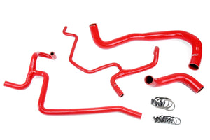 HPS Performance High Temp Reinforced Silicone Radiator and Heater Coolant Hose Kit Red 57-1645-RED