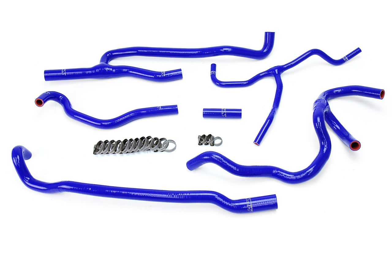 HPS Performance High Temp Reinforced Silicone Heater Coolant Hose Kit Blue 57-1660-BLUE
