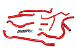 HPS Performance High Temp Reinforced Silicone Heater Coolant Hose Kit Red 57-1660-RED