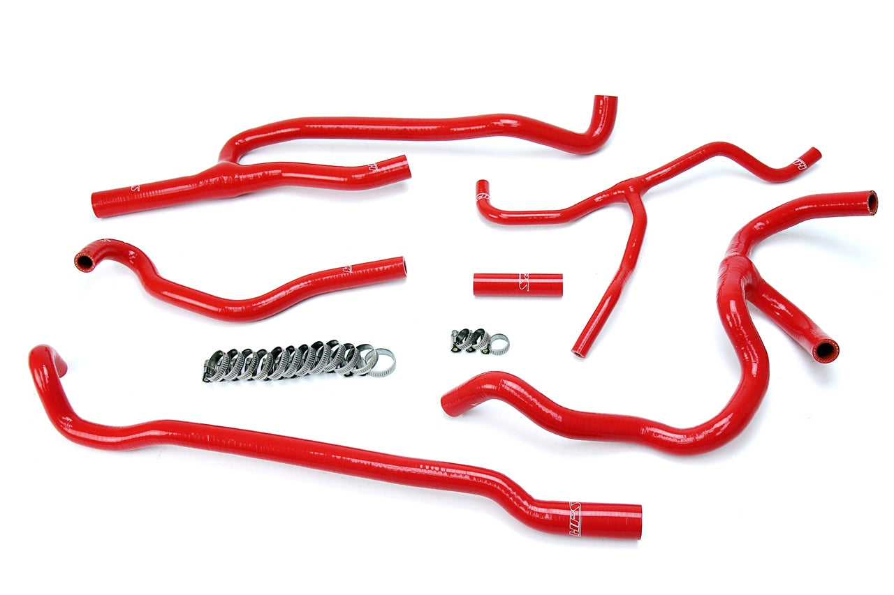 HPS Performance High Temp Reinforced Silicone Heater Coolant Hose Kit Red 57-1660-RED