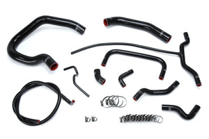 HPS Performance High Temp Reinforced Silicone Radiator and Heater Coolant Hose Kit Black 57-1661-BLK