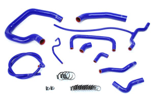 HPS Performance High Temp Reinforced Silicone Radiator and Heater Coolant Hose Kit Blue 57-1661-BLUE