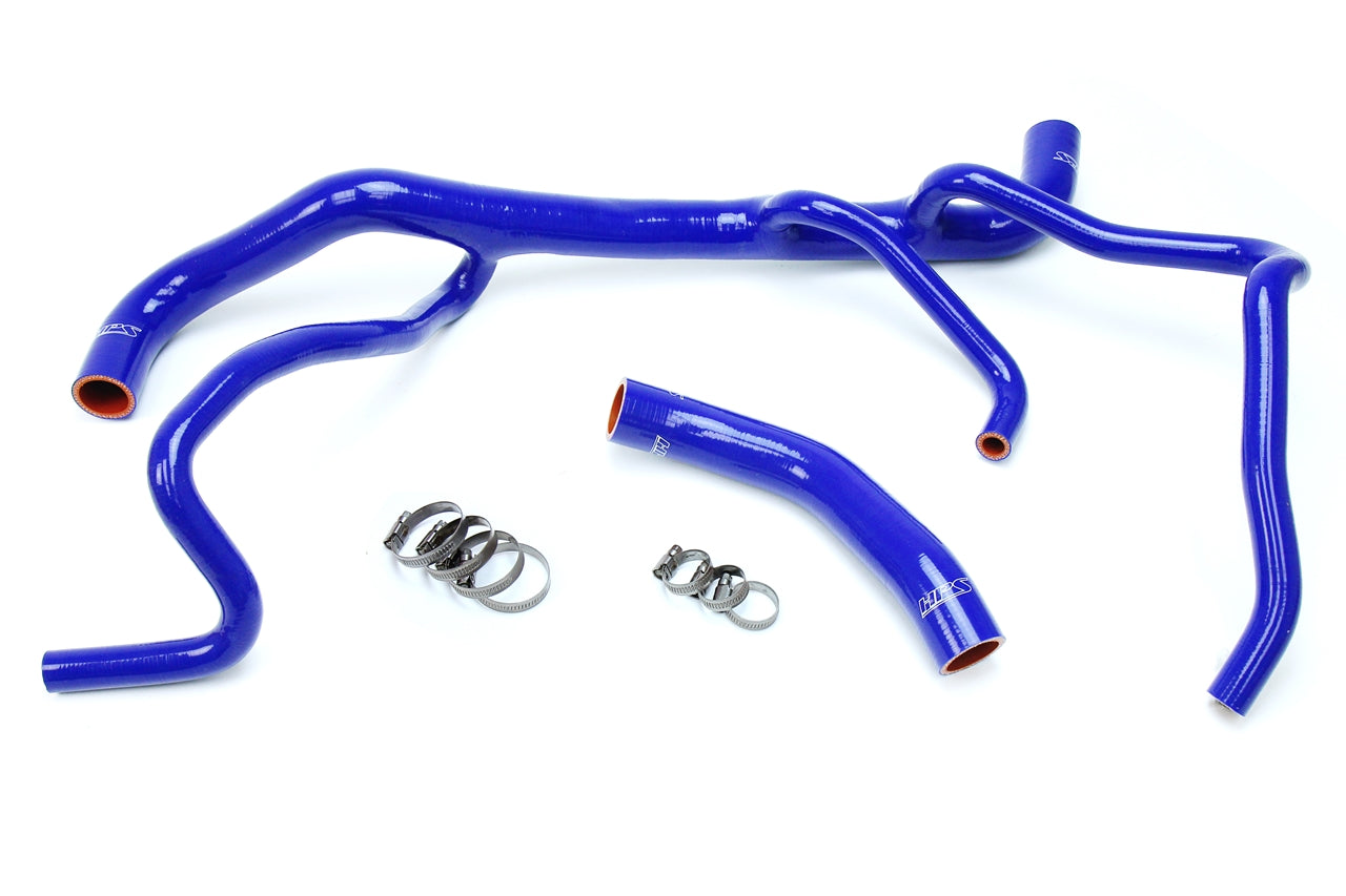 HPS Performance High Temp Reinforced Silicone Radiator Coolant Hose Kit Blue 57-1664-BLUE
