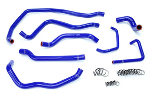 HPS Performance High Temp Reinforced Silicone Radiator Coolant Hose Kit Blue 57-1666-BLUE