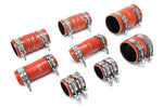 HPS Performance Ultra High Temp Aramid Reinforced Silicone Intercooler Hose Boots Kit Orange 57-1672