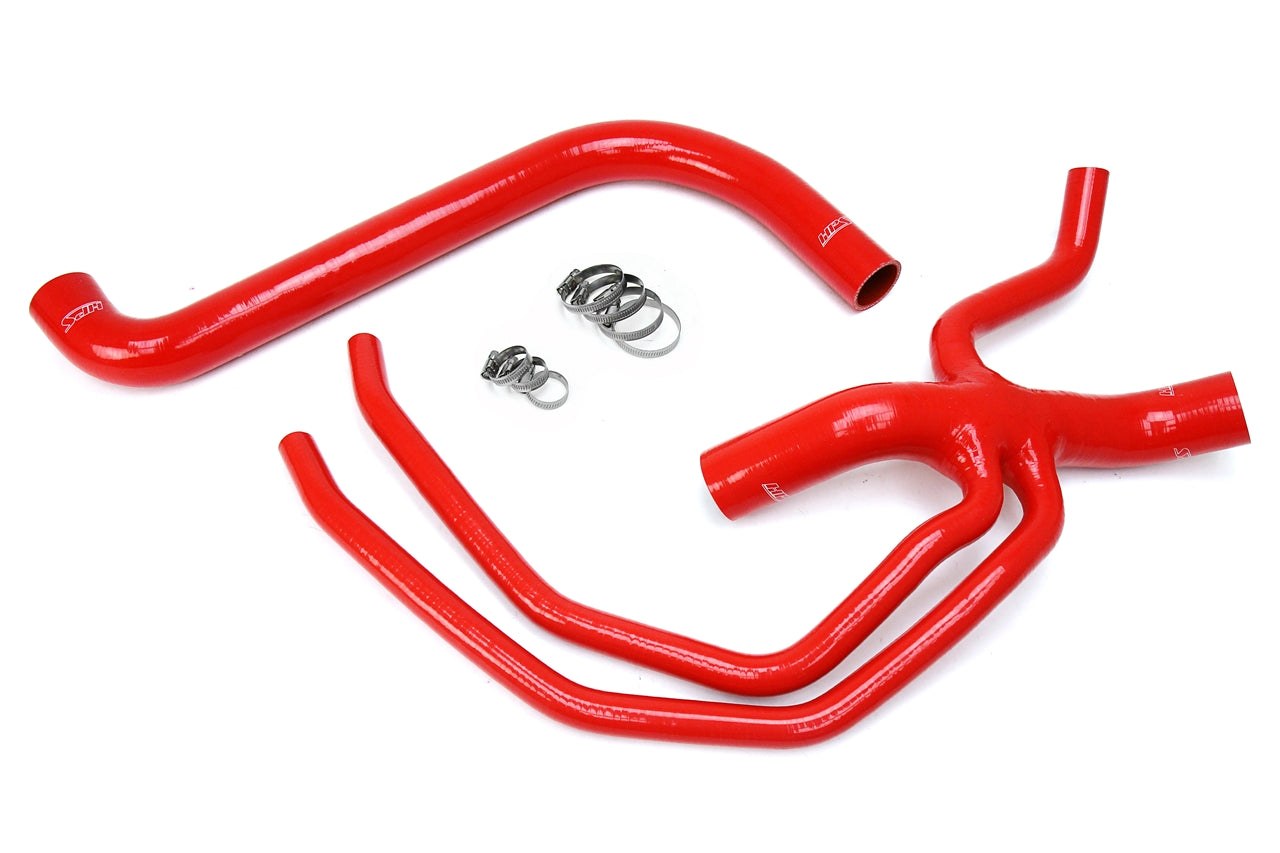 HPS Performance High Temp Reinforced Silicone Radiator Coolant Hose Kit Red 57-1673-RED