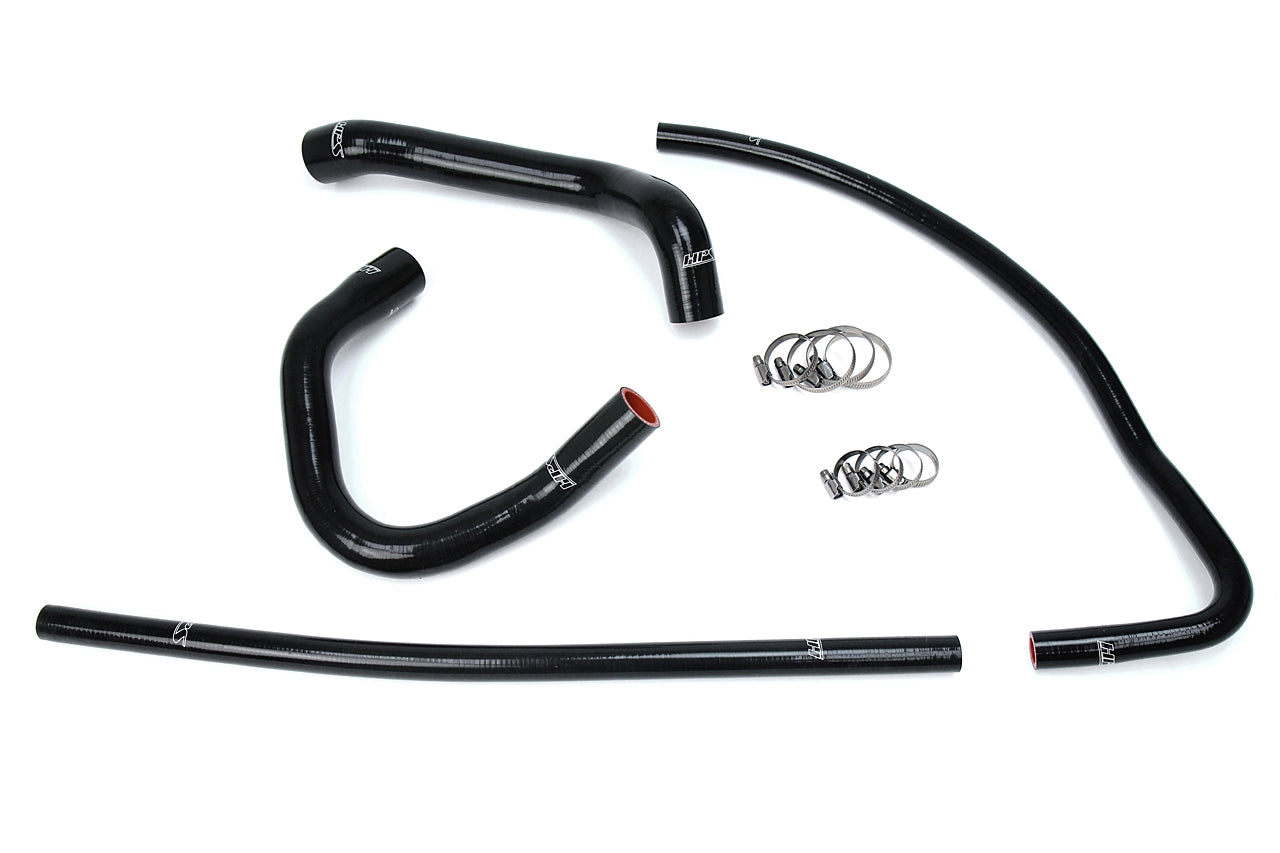HPS Performance High Temp Reinforced Silicone Radiator and Heater Coolant Hose Kit Black 57-1690-BLK