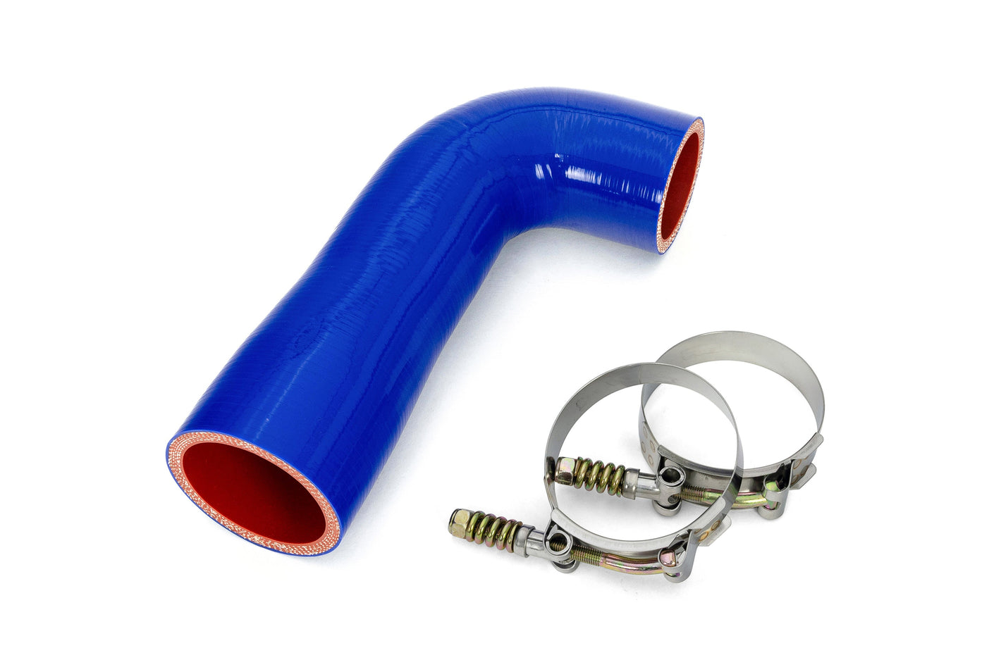 HPS Performance Silicone Transmission Oil Cooler Coolant Hose Volvo Mack MP7 Engine Trucks replace OE Part # 22882161  57-1714 Blue 57-1714-BLUE