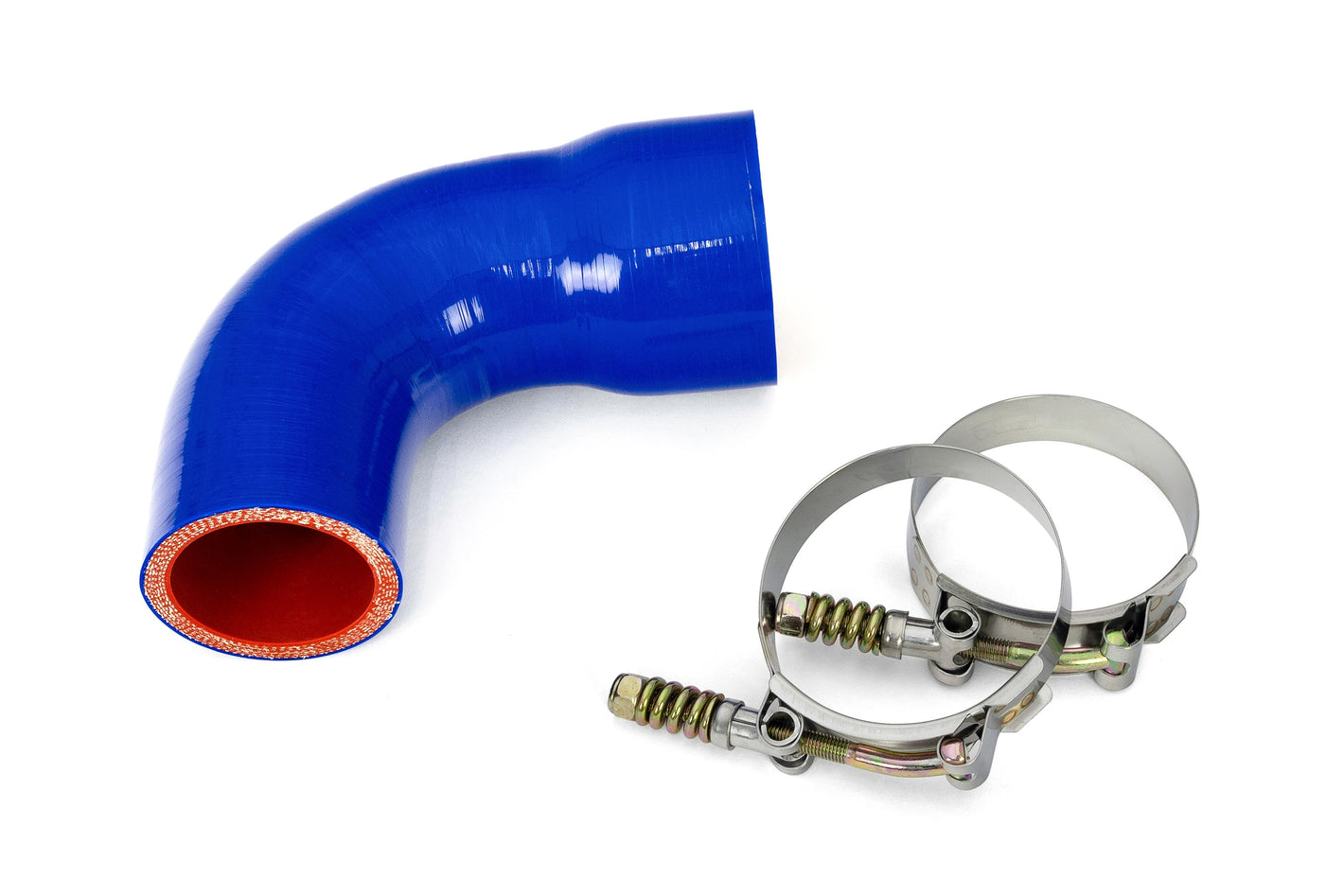 HPS Performance Silicone Transmission Oil Cooler Coolant Hose Volvo Mack MP7 Engine Trucks replace OE Part # 22882164  57-1715 Blue 57-1715-BLUE