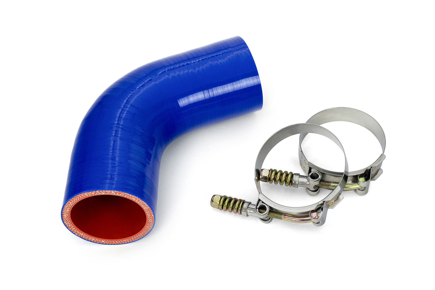 HPS Performance Silicone Transmission Oil Cooler Coolant Hose Volvo Mack MP7 Engine Trucks replace OE Part # 22891994  57-1718 Blue 57-1718-BLUE