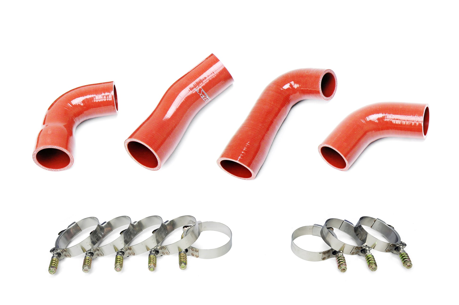 HPS Performance Silicone Transmission Oil Cooler Coolant Hose Kit Mack Trucks 2007-2016 MP7 Engine Replace OE Part # 20934539  21548313  24926501  21209748 Orange 57-1721