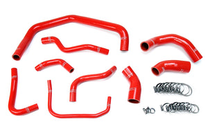 HPS Performance High Temp Reinforced Silicone Radiator Coolant Hose Kit Red 57-1728-RED