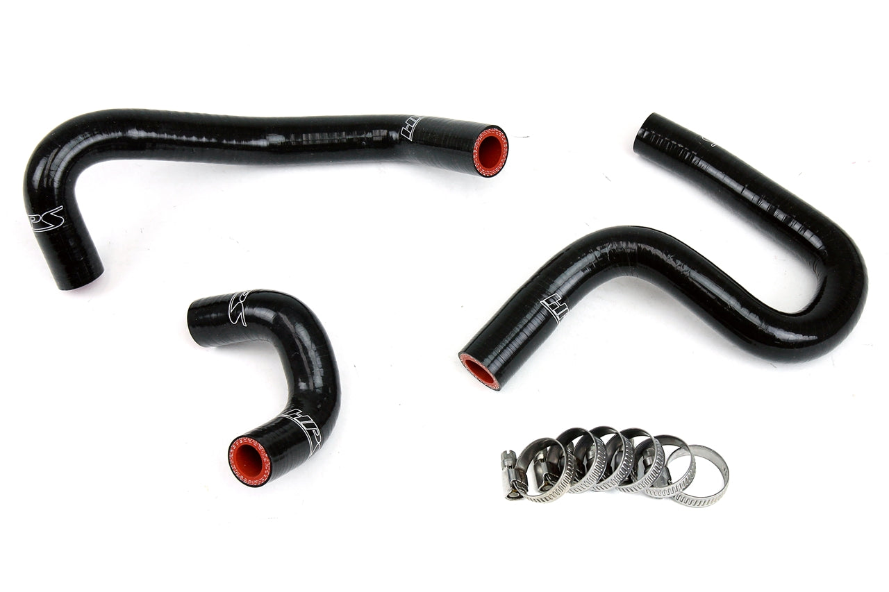 HPS Performance High Temp Reinforced Silicone Heater Coolant Hose Kit Black 57-1763-BLK