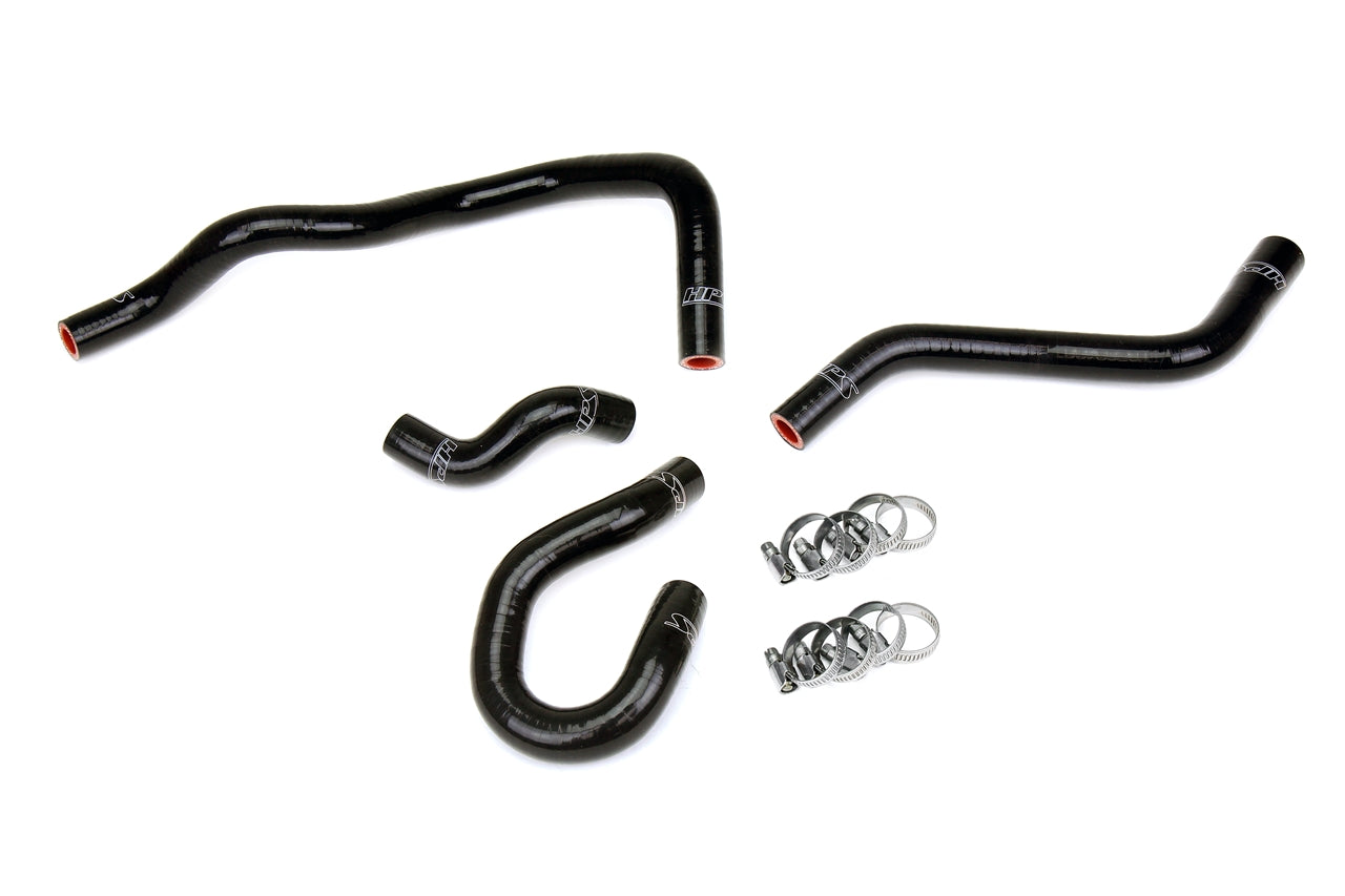 HPS Performance High Temp Reinforced Silicone Heater Coolant Hose Kit Black 57-1774-BLK