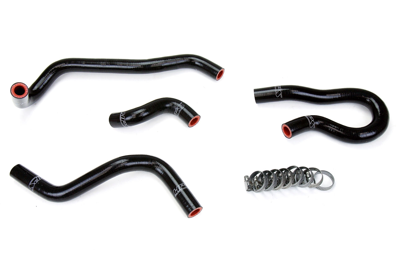 HPS Performance High Temp Reinforced Silicone Heater Coolant Hose Kit Black 57-1775-BLK