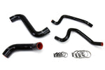 HPS Performance High Temp Reinforced Silicone Radiator and Heater Coolant Hose Kit Black 57-1809-BLK