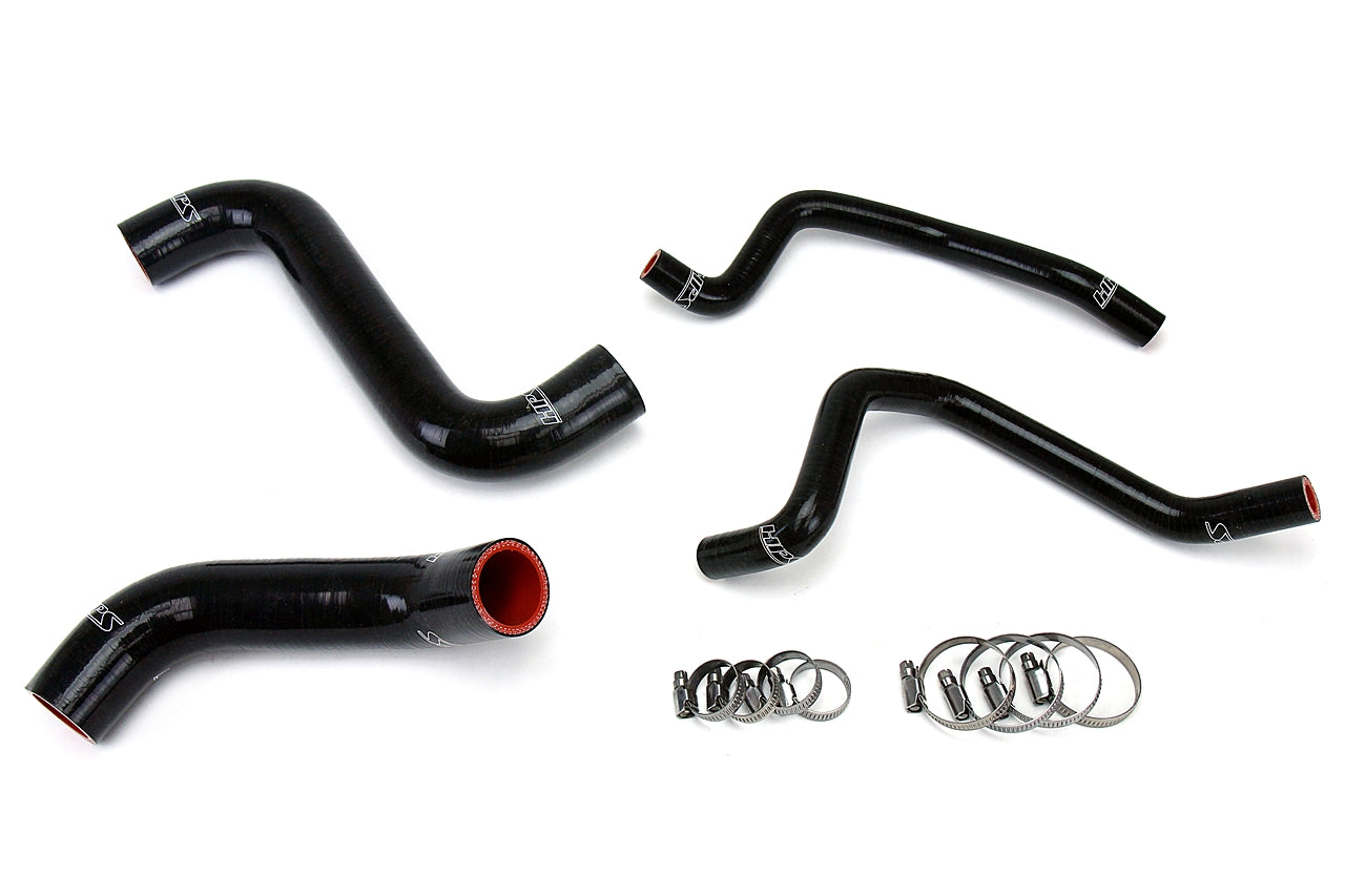 HPS Performance High Temp Reinforced Silicone Radiator and Heater Coolant Hose Kit Black 57-1810-BLK
