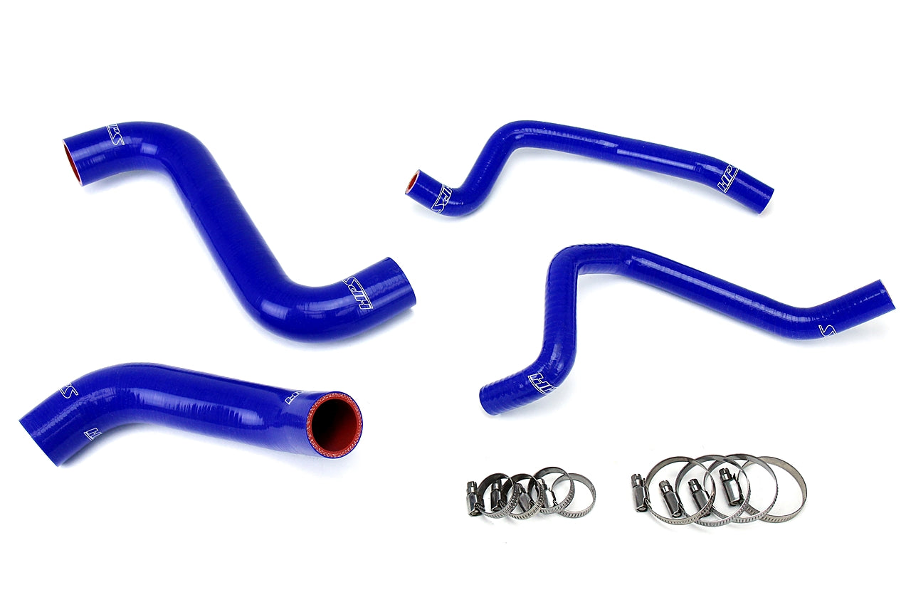 HPS Performance High Temp Reinforced Silicone Radiator and Heater Coolant Hose Kit Blue 57-1810-BLUE