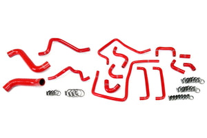 HPS Performance High Temp Reinforced Silicone Radiator Heater and Ancillary Coolant Hose Kit Red 57-1815-RED