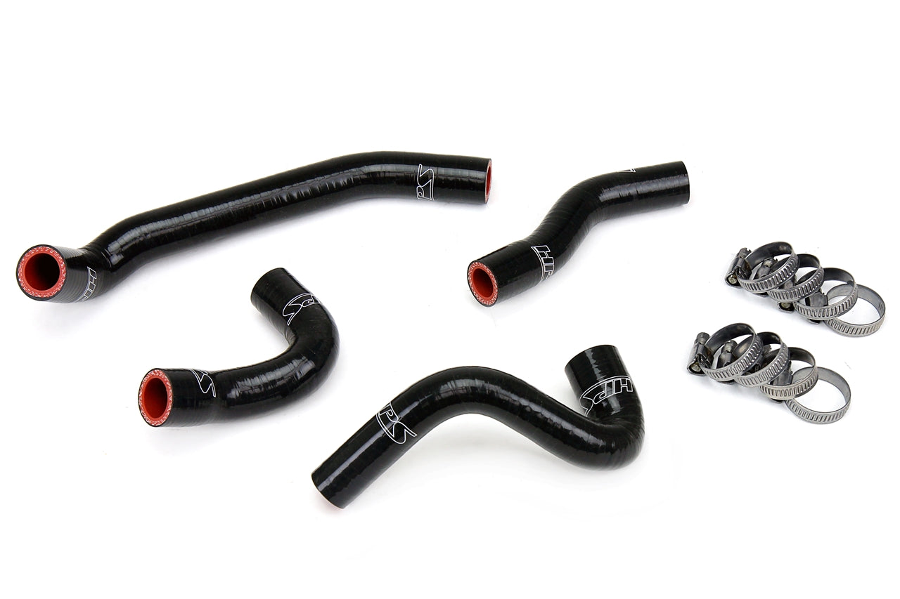 HPS Performance High Temp Reinforced Silicone Radiator Coolant Hose Kit Black 57-1824-BLK