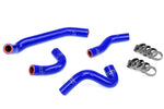 HPS Performance High Temp Reinforced Silicone Radiator Coolant Hose Kit Blue 57-1824-BLUE