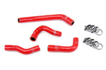 HPS Performance High Temp Reinforced Silicone Radiator Coolant Hose Kit Red 57-1825-RED