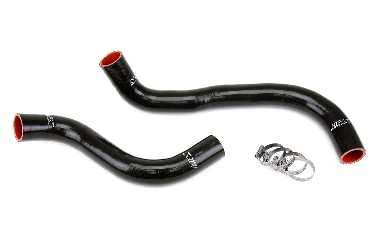 HPS Performance High Temp Reinforced Silicone Radiator Coolant Hose Kit Black 57-1828-BLK